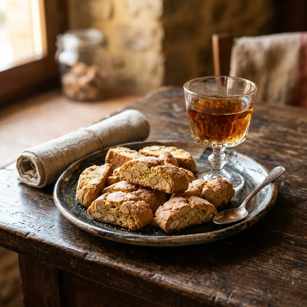 Cantucci e vin santo